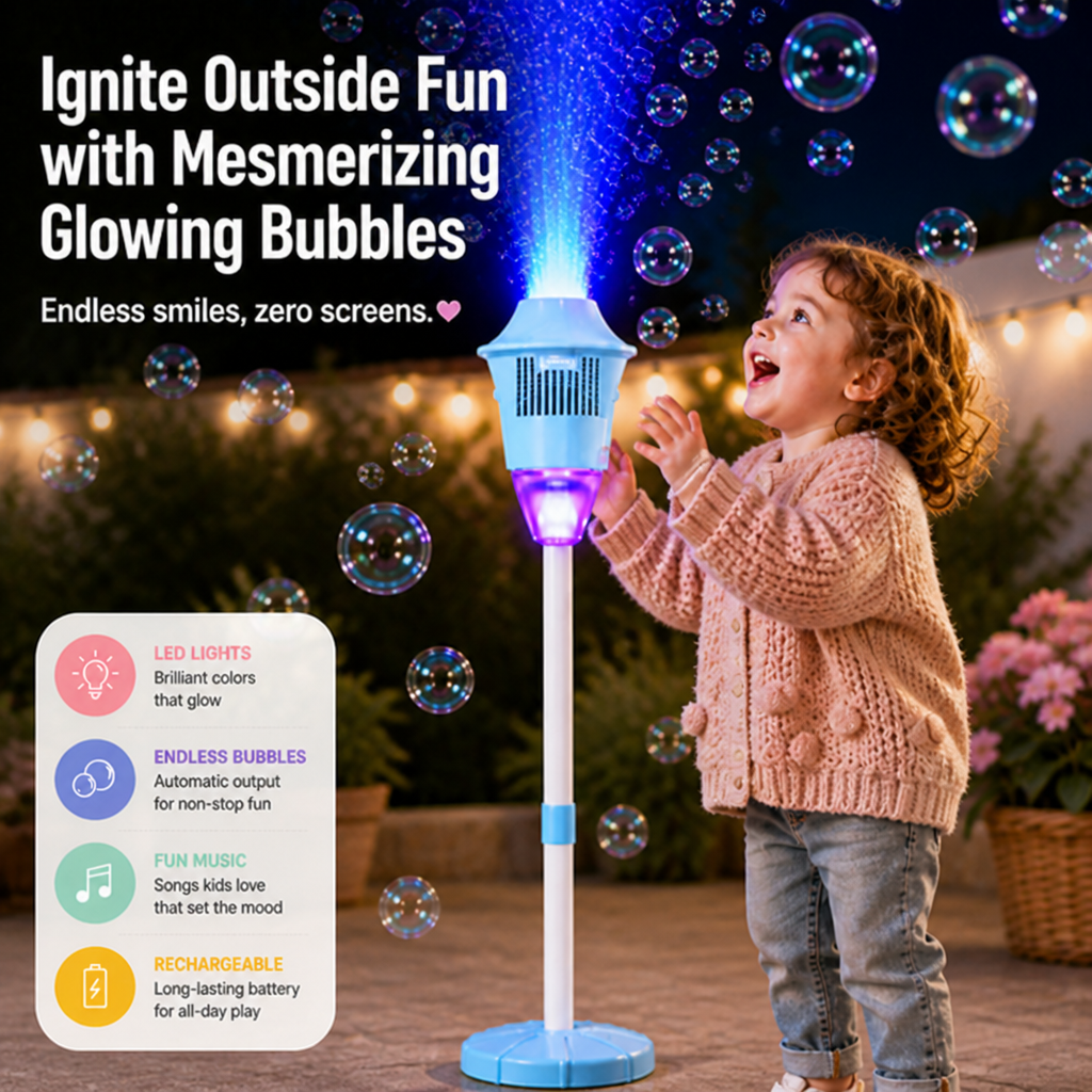 LumiBubbles™ — Ignite Outside Fun with Mesmerizing Glowing Bubbles That Kids Can’t Resist