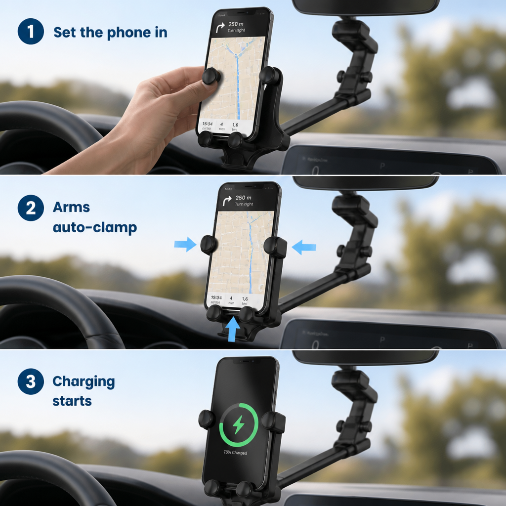 GripNavi™ — Drive Safer and Stay Fully In Control with a Rock-Solid Phone Hold