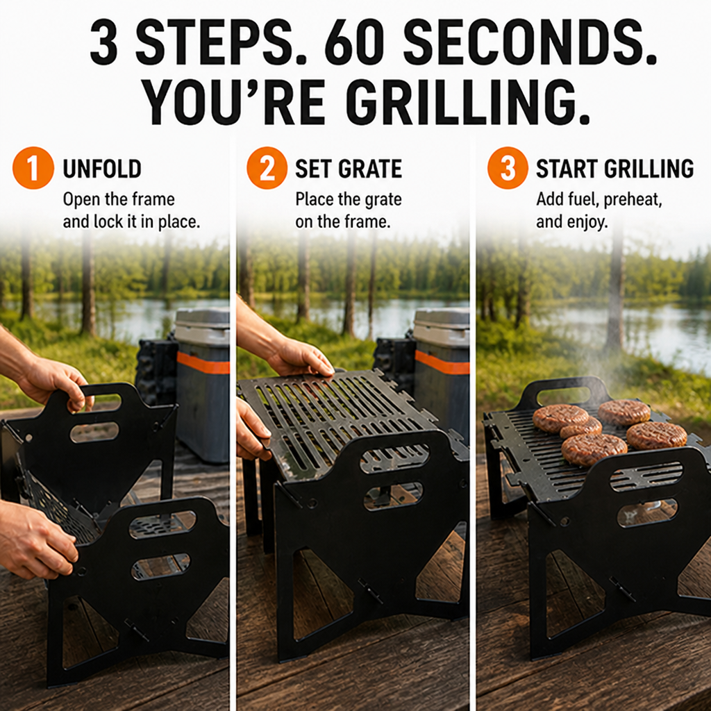 GrillEaseMax™ — Ignite Bold Flavor Anywhere with Effortless, On-the-Go Grilling Power