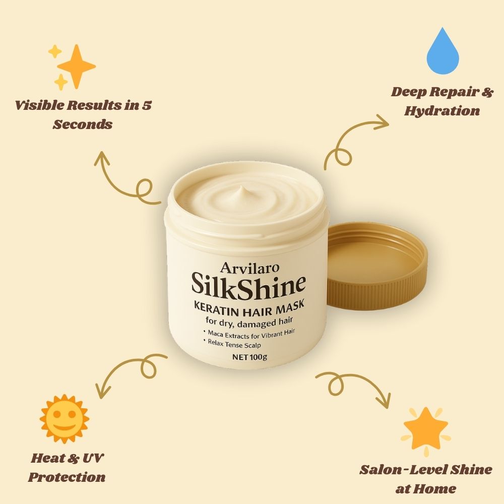 SilkShine Hair Elixir – Magical Keratin Hair Mask | Buy 1 Get 1 FREE
