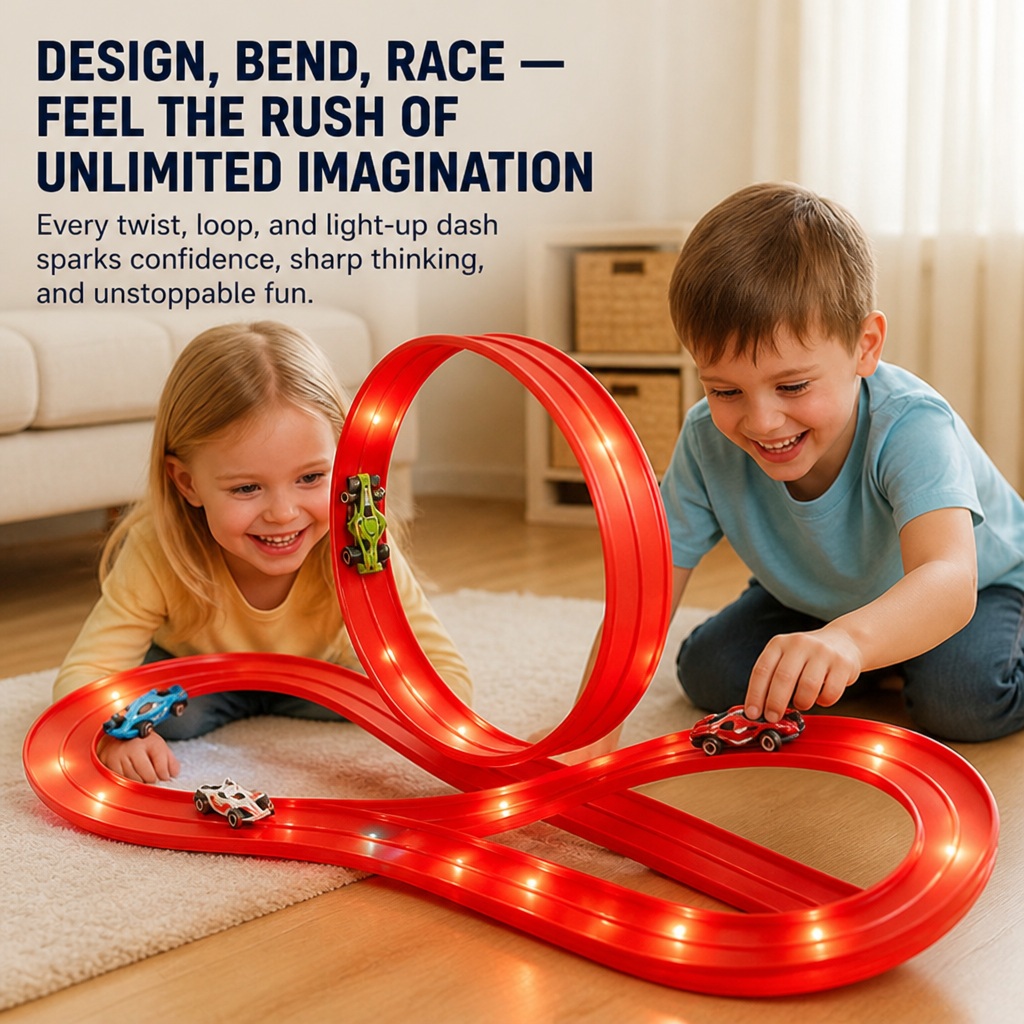 TurboTrack Blaze™ — Ignite Endless Imagination and Thrilling Family Fun
