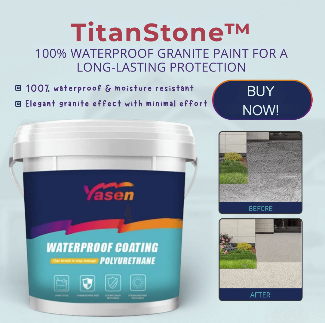 TitanStone™ — Instantly Transform Surfaces into Waterproof, Granite-Strong Masterpieces