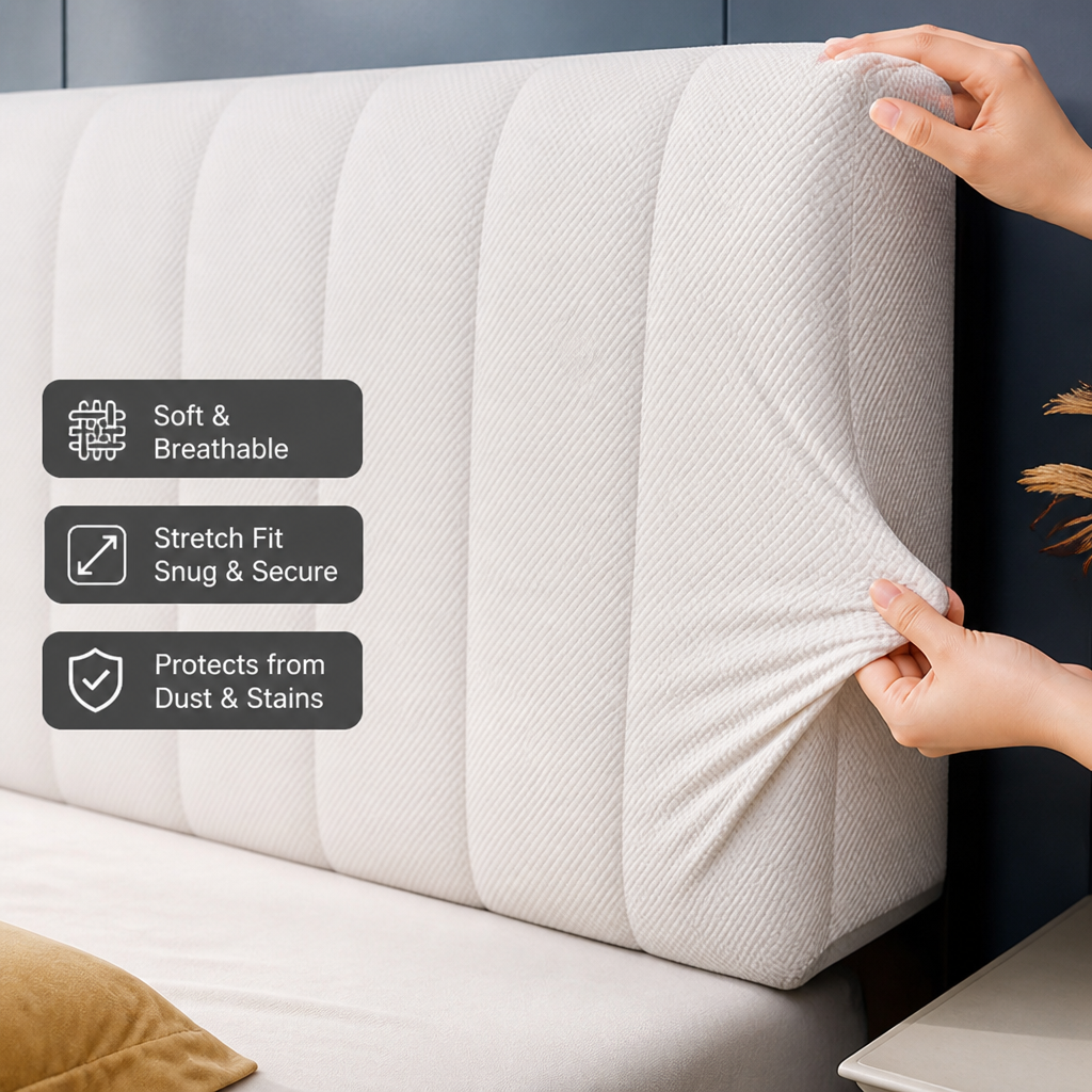 LumaShield™ Headboard Cover — Wrap Your Bedroom in Effortless Clean Comfort and Stunning Style