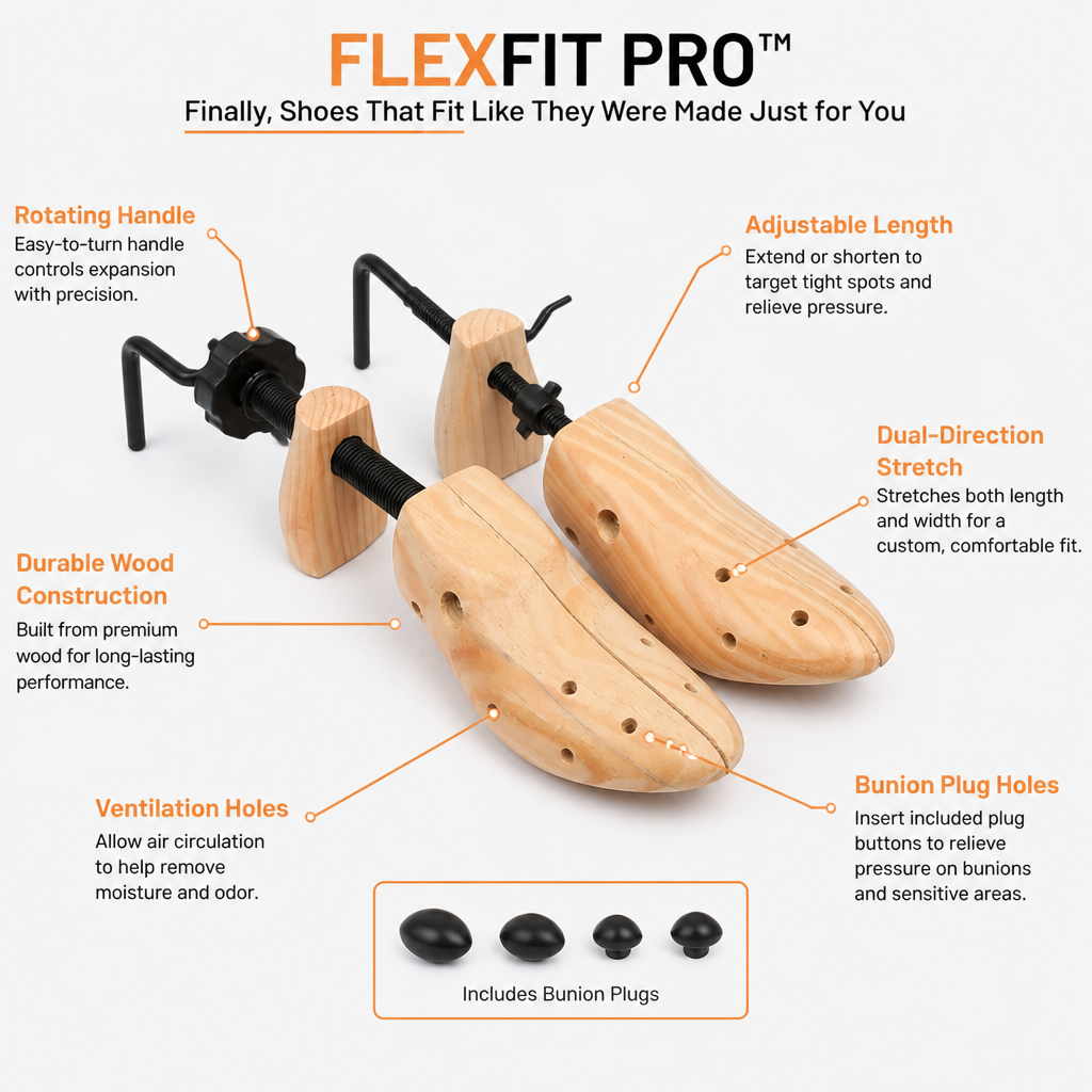 FlexFit Pro™ — Finally, Shoes That Fit Like They Were Made Just for You