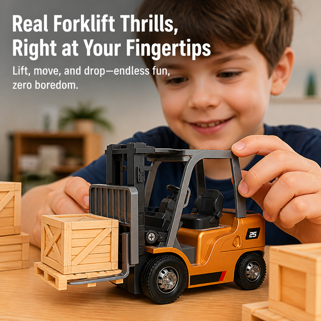 CommandLift™ Mini Forklift — Crush Boredom with Real Forklift Thrills at Your Fingertips