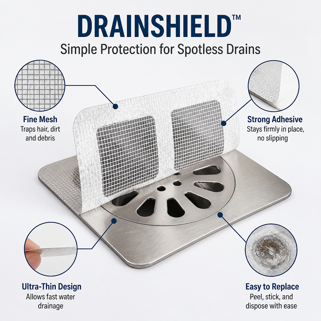 DrainShield™ — Stop Clogs Fast and Enjoy Fresh, Hassle-Free Drains Every Day