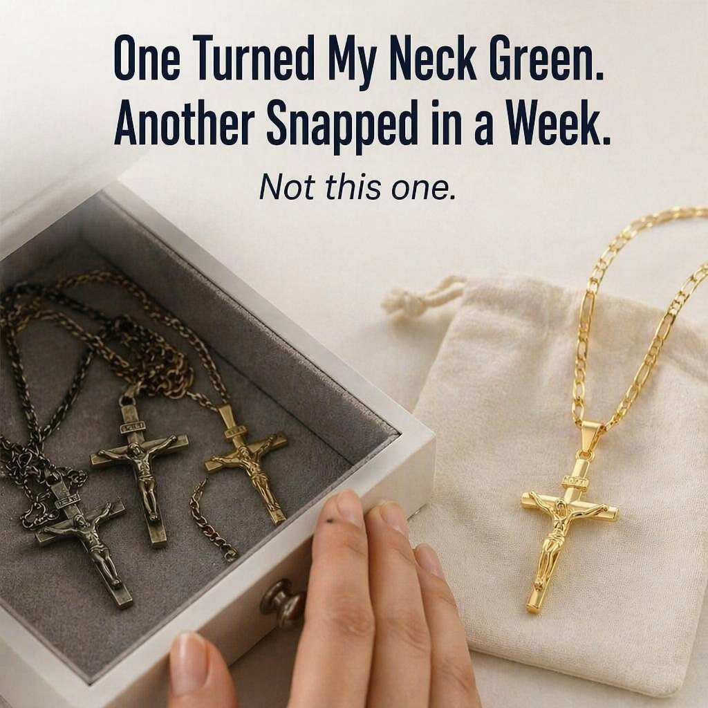 SolaraFaith™ — Wear a Crucifix That Won't Tarnish, Snap, or Turn Your Neck Green