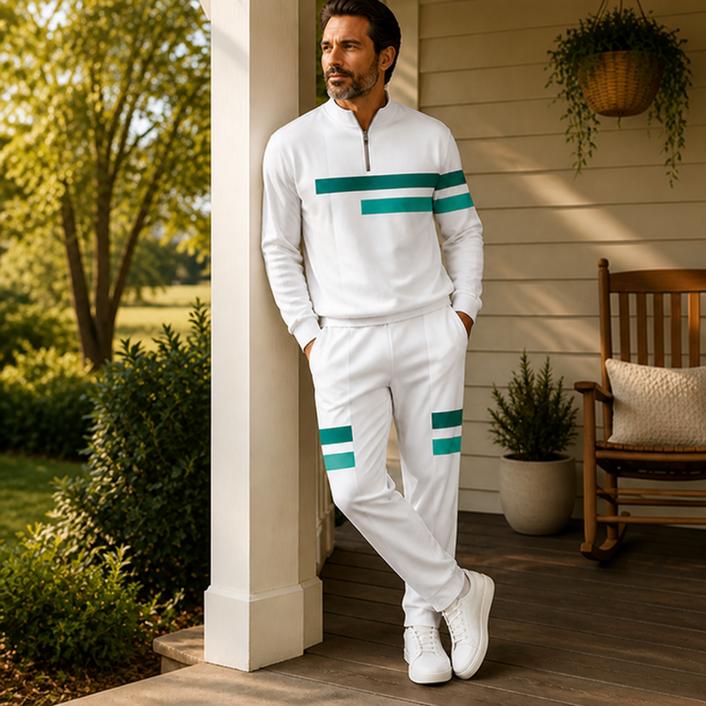 StrideMax™ Half-Zip Tracksuit Set — Unleash Bold Confidence with Perfect Fit and Effortless Freedom