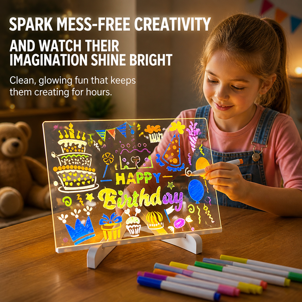LumiSketch™ — Spark Mess-Free Creativity and Watch Their Imagination Shine Bright