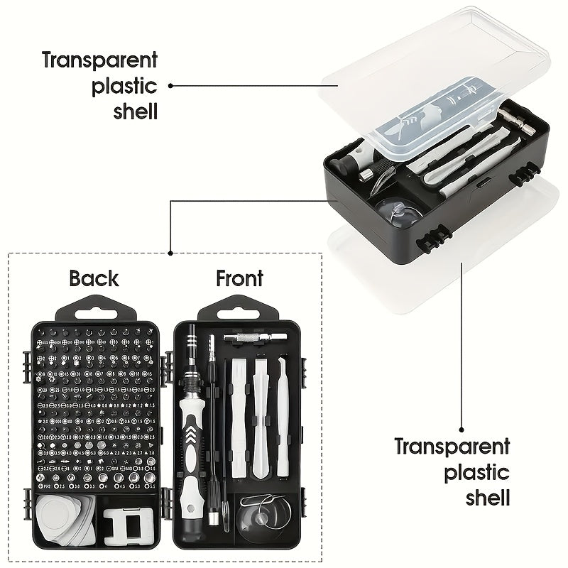 117-Piece Precision Screwdriver Set with Bits