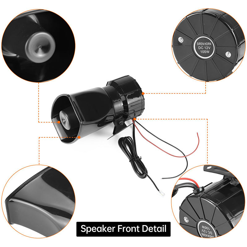 100W Alarm Horn – Transform Your Vehicle into a Fortress of Safety