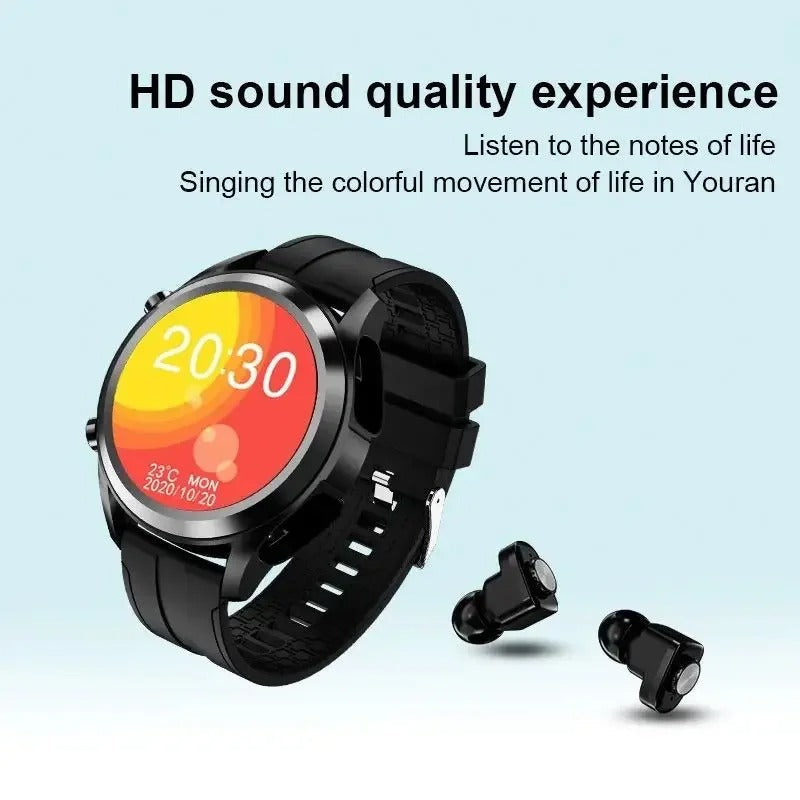 PulseSync™ — Master Your Moves with the Ultimate Smartwatch-Earbud Power Duo