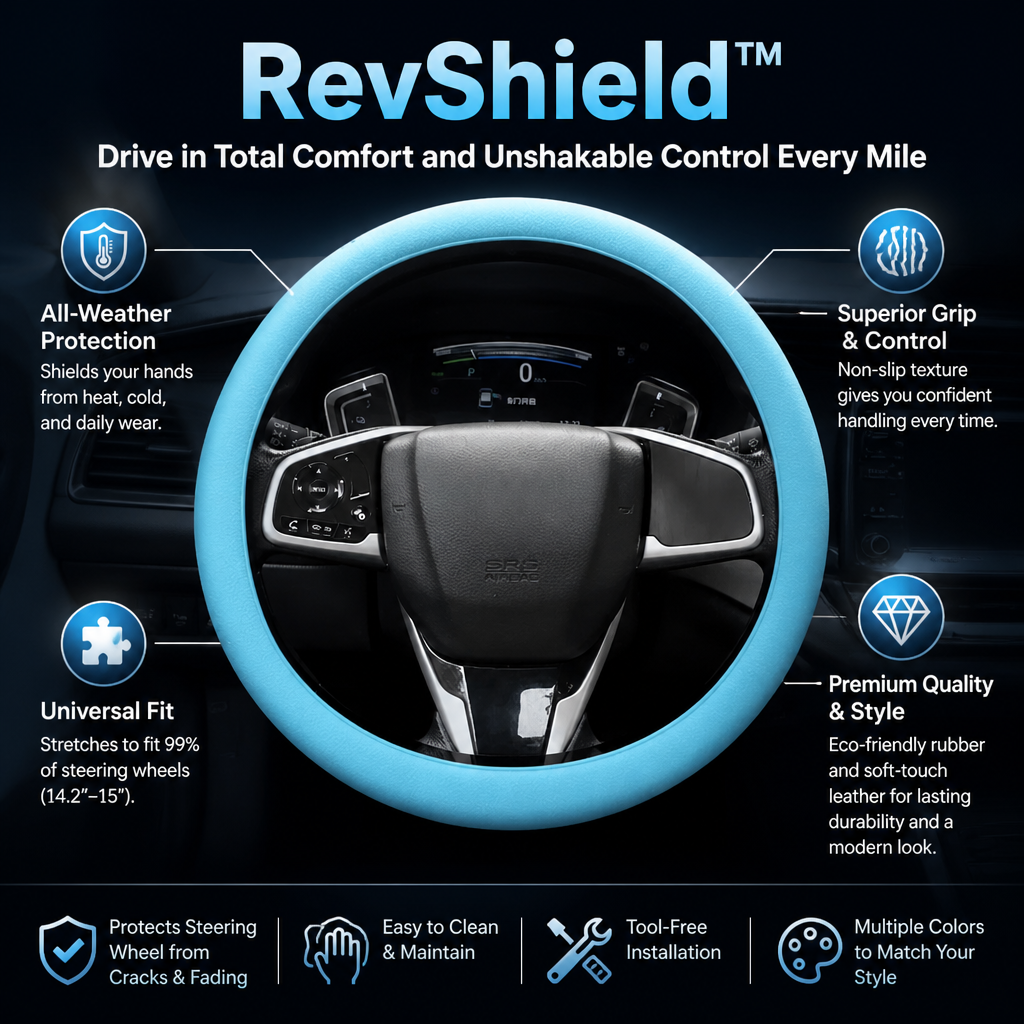 RevShield™ — Drive in Total Comfort and Unshakable Control Every Mile