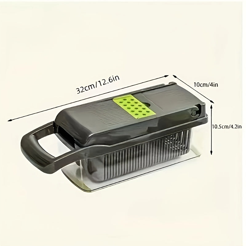 16-in-1 Multi-Functional Vegetable Chopper with Collecting Container