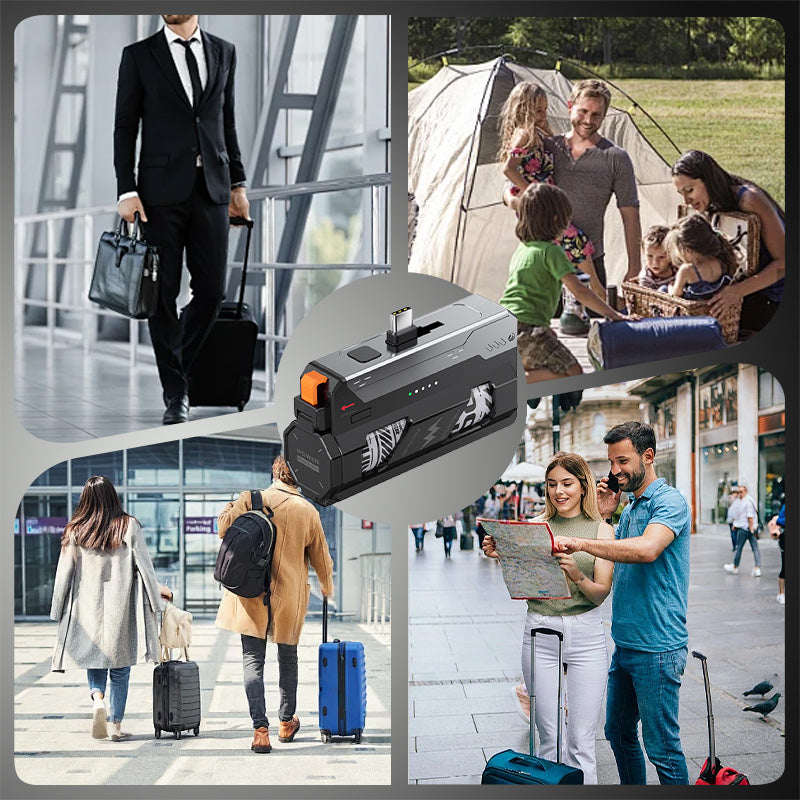 Portable Power Bank with Replaceable Battery for Unlimited Energy On-the-Go