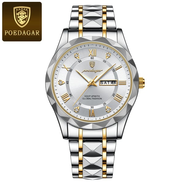 Waterproof Luxury Men's Watch with Luminous Feature