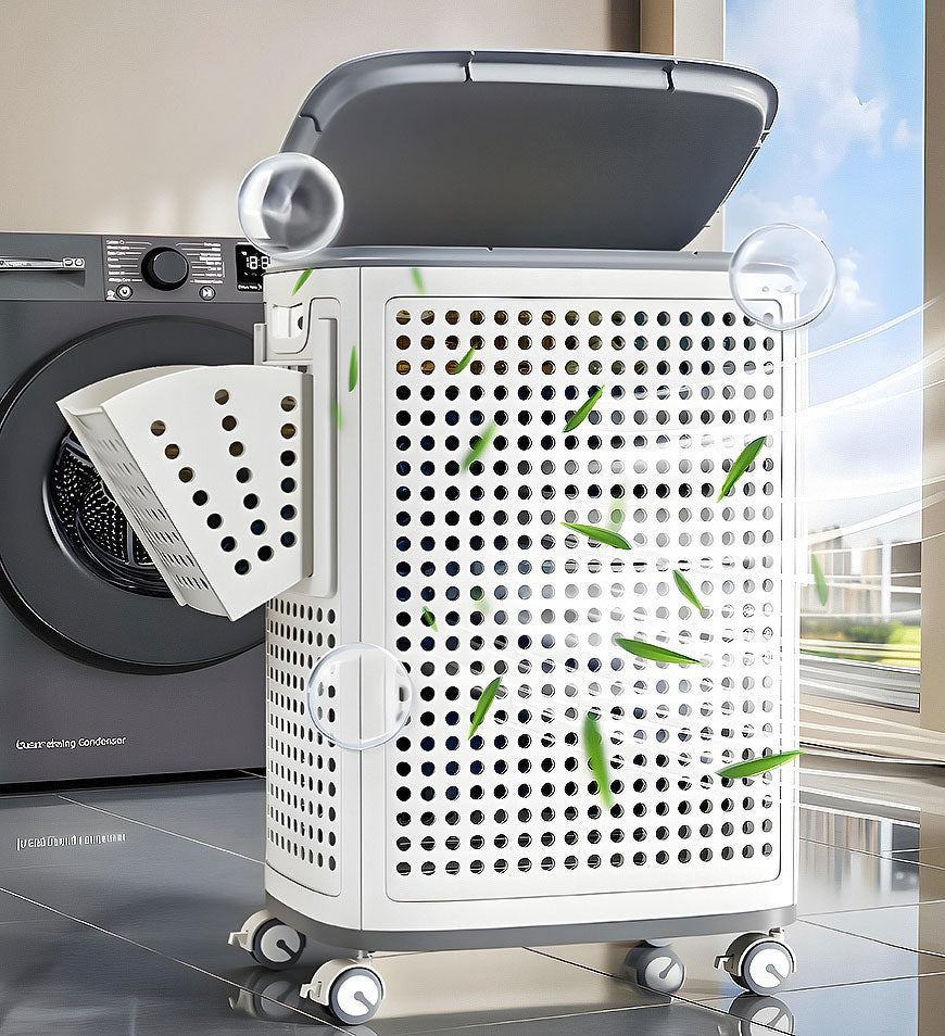 Laundry Basket for Easy Carrying – No Back Pain, Keeps Clothes Fresh