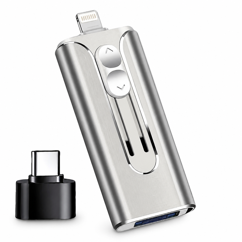 FlashNexa™ 4-in-1 Mobile U-Disk — Unlock Instant, Hassle-Free Storage Across All Your Devices