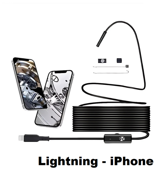 Endoscope Lens | Bendable Inspection in Narrow Areas | Variable LED Illumination | ScopeFlex