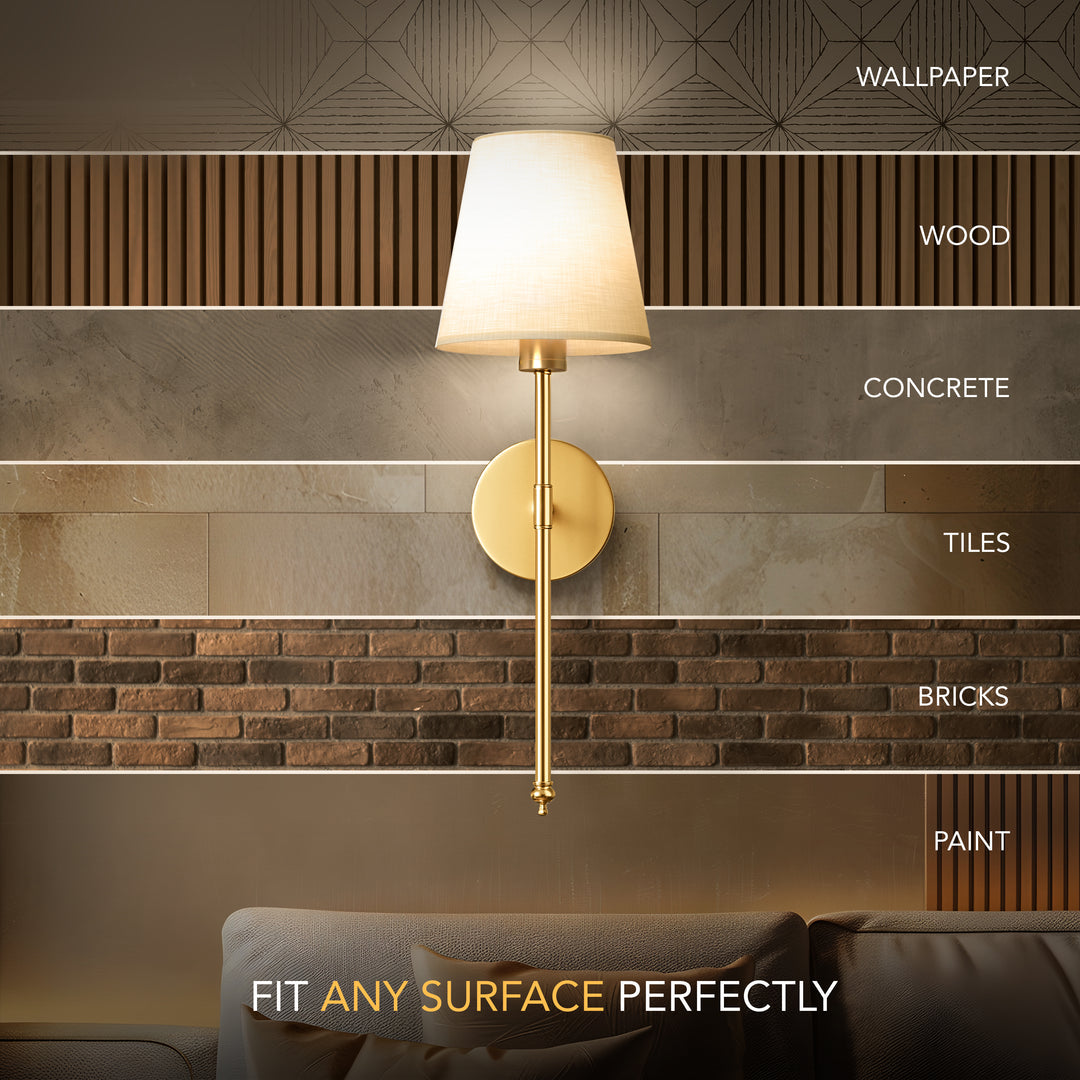 Cordless Wall Light with Remote – Drill-Free Installation