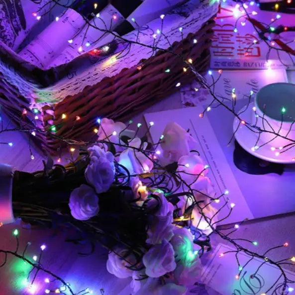 LED Holiday Tree String Lights – Bright & Secure Christmas Decor Lighting