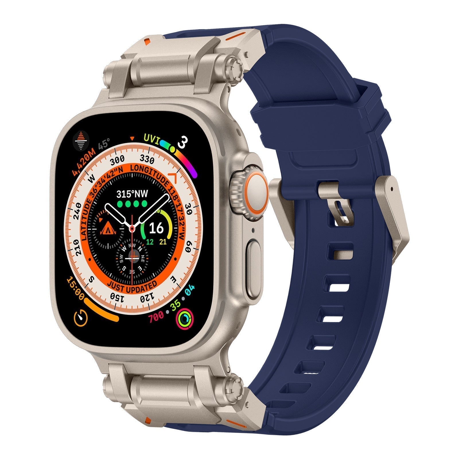 Silicone Strap for Apple Watch - Adventure Style