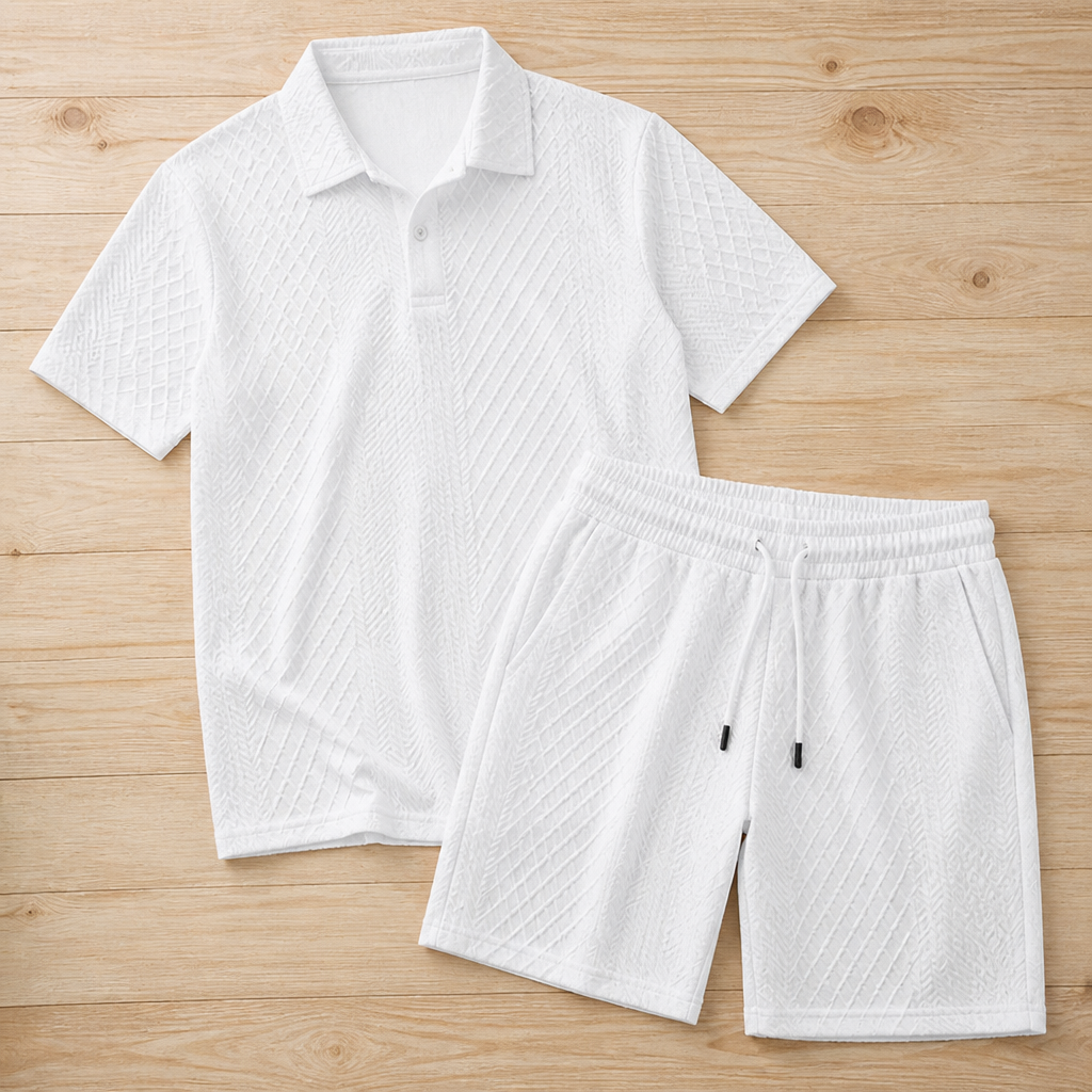 VeroLuxe™ Men’s Diamond Pattern Suit — Stay Cool, Sharp, and Unstoppable All Day Long
