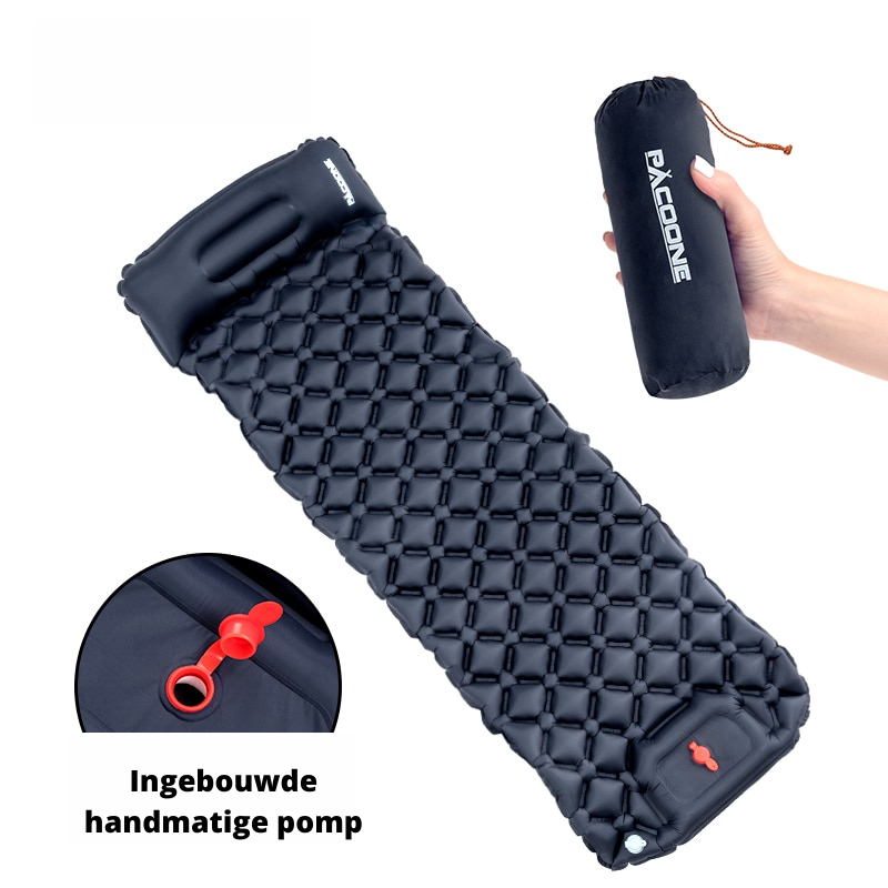 Compact Sleeping Pad with Built-in Pillow