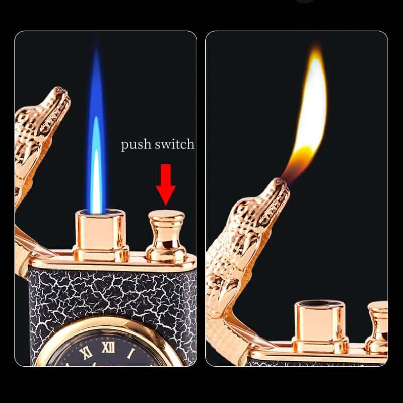 PyraLux™ Croc Flame — Ignite Your Legacy with Time and Power in Hand