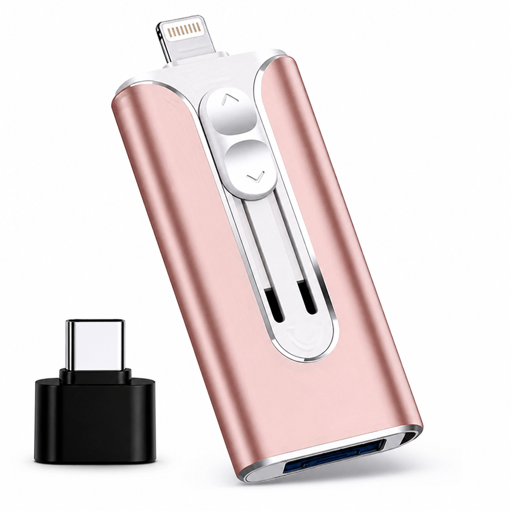 FlashNexa™ 4-in-1 Mobile U-Disk — Unlock Instant, Hassle-Free Storage Across All Your Devices