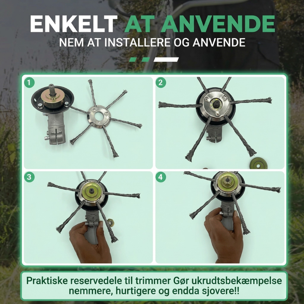 Steel Wire Replacement Head for Trimmer