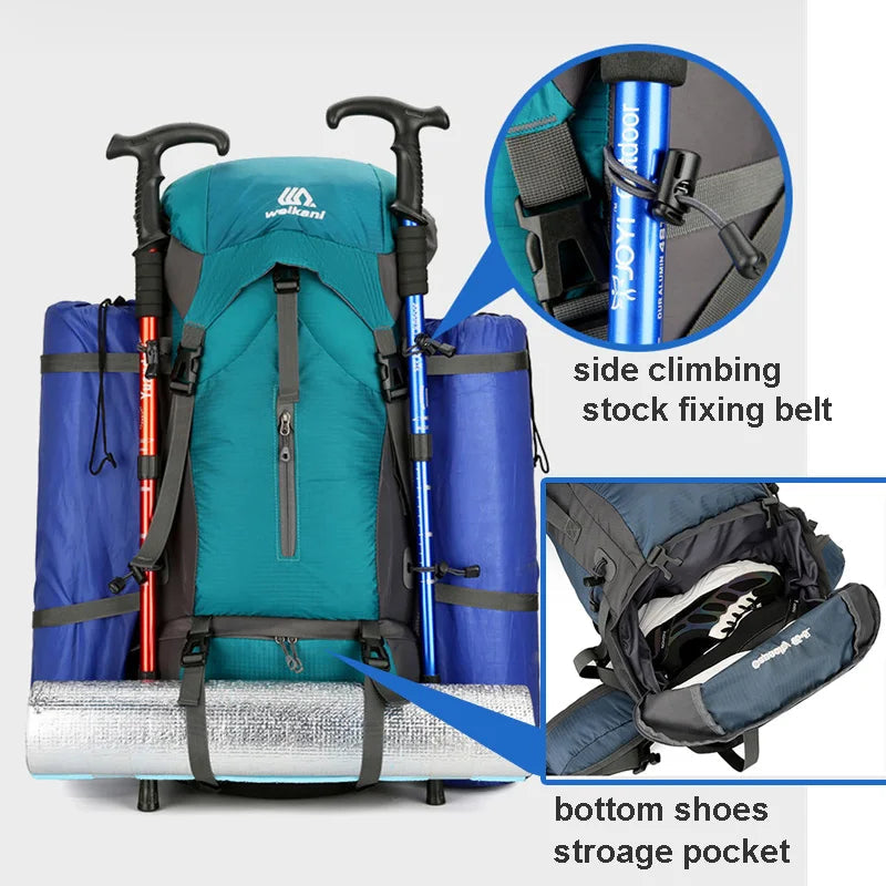 70L Hiking Backpack – Conquer Every Trail with Comfort and Organization