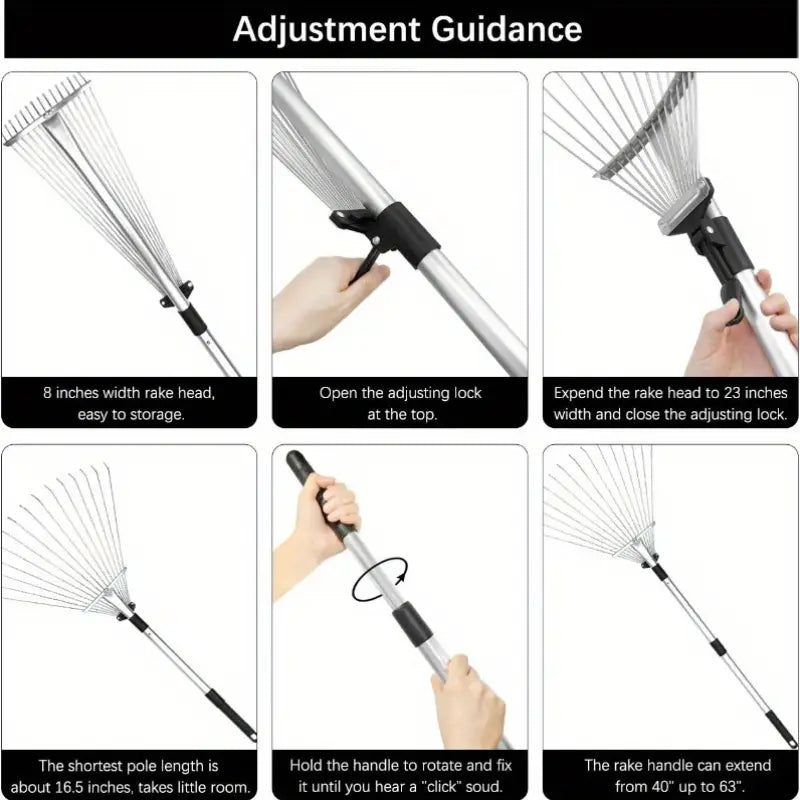 Ergonomic Garden Rake for Back-Friendly Gardening