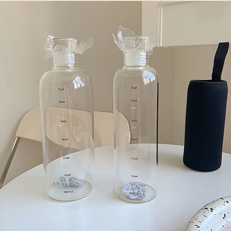 Water Bottle with Time Markers 500/700 ml