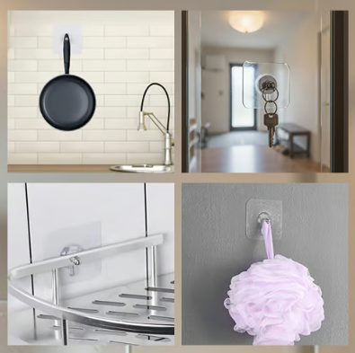 GlideGrip™ Hooks — Effortless, Damage-Free Organization That Holds Strong Through Every Messy Moment