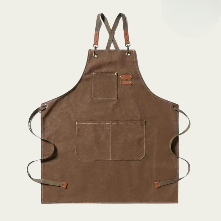 Canvas Craft Apron | Crossback Straps | Tool Accessory Pockets | HandHaven