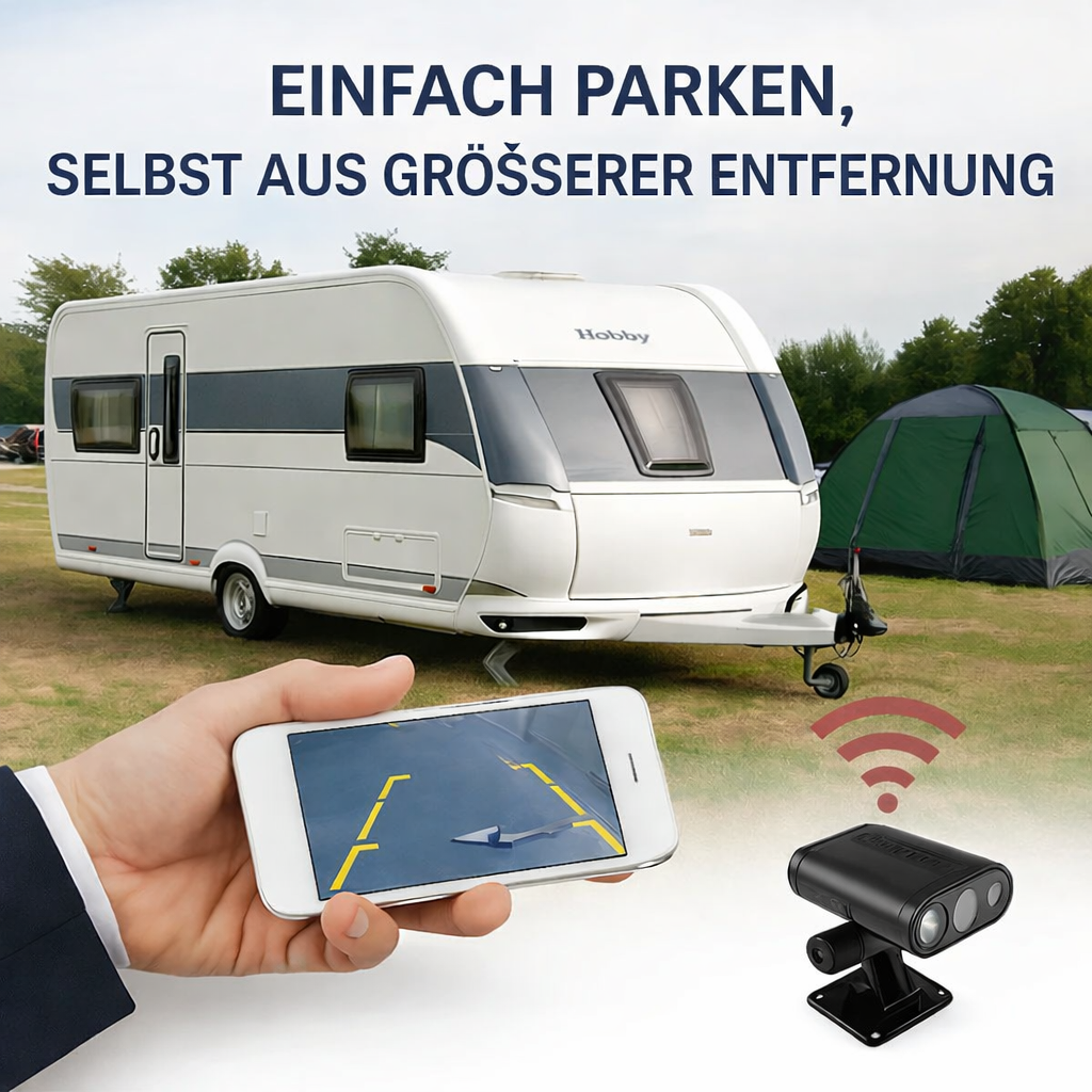 Wireless Backup Camera | HD Night Vision Streaming via App | Wide-Angle Viewing | EasyCam Pro
