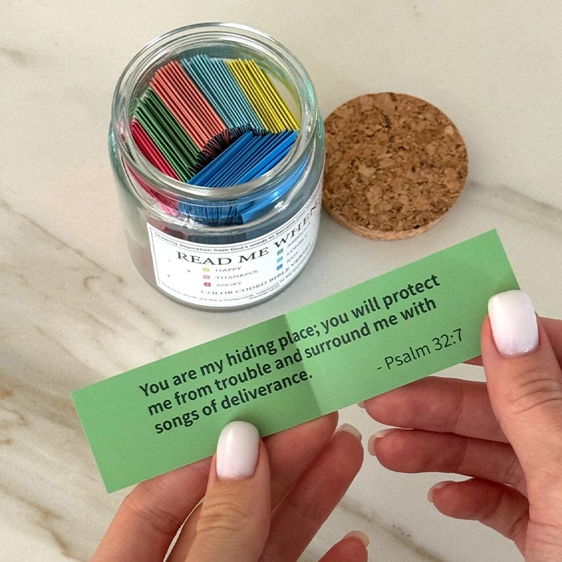 SpiritPearl™ Faith Jar — Your Daily Dose of Peace, Hope, and Strength in Every Verse