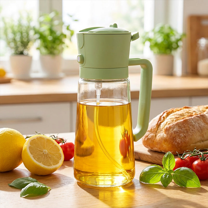 Dual Oil Sprayer for Precise Control – Healthier Cooking Creations