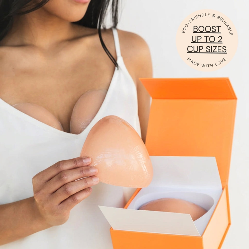 RiseAura™ – Wire-Free Adhesive Lift Cups with Up-to-2-Cup Boost
