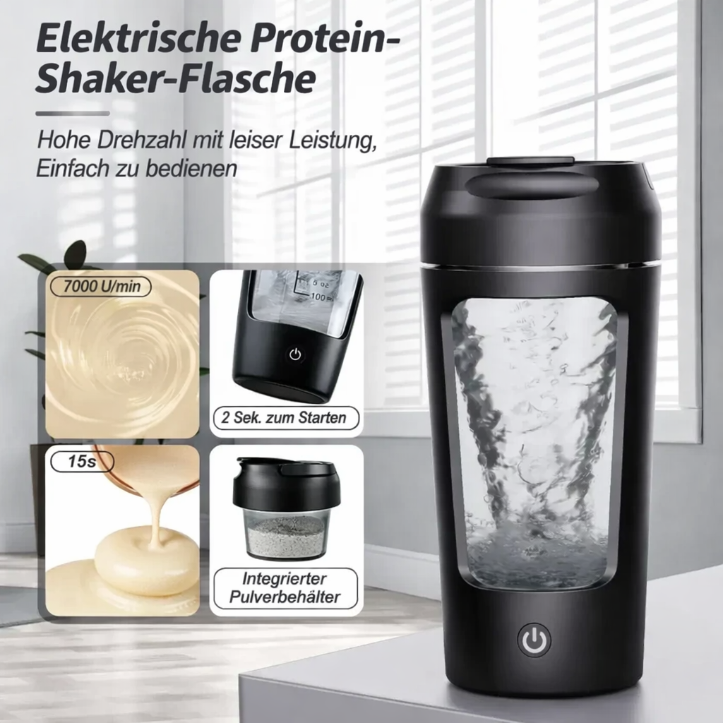 Electric Protein Blender | Self-Mixing Shaker Bottle | USB Powered Mixer | BlendGo