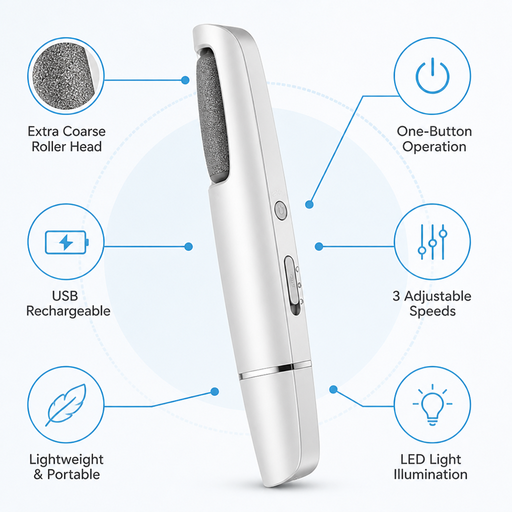 VeluSmooth™ — Transform Rough, Cracked Feet into Silky, Show-Off-Worthy Softness Instantly