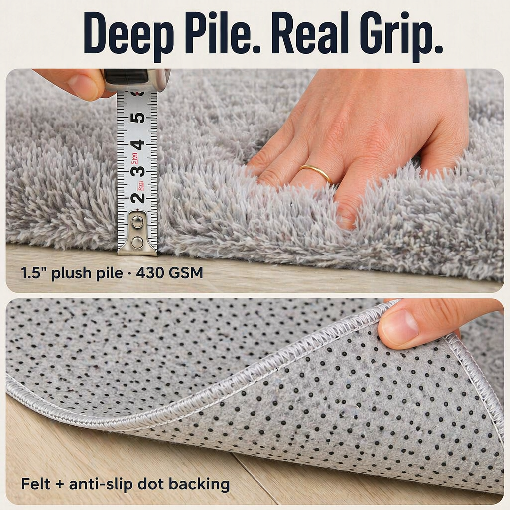 VelaraNest™ — Sink Into Cloud-Soft Plush That Grips Hardwood and Washes Clean