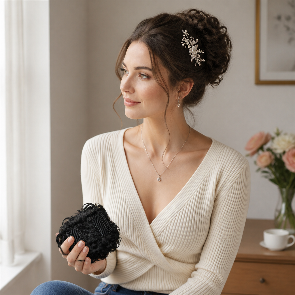 LuxeLoop™ Curly Bun Band — Instantly Unlock Head-Turning Volume and Effortless Confidence