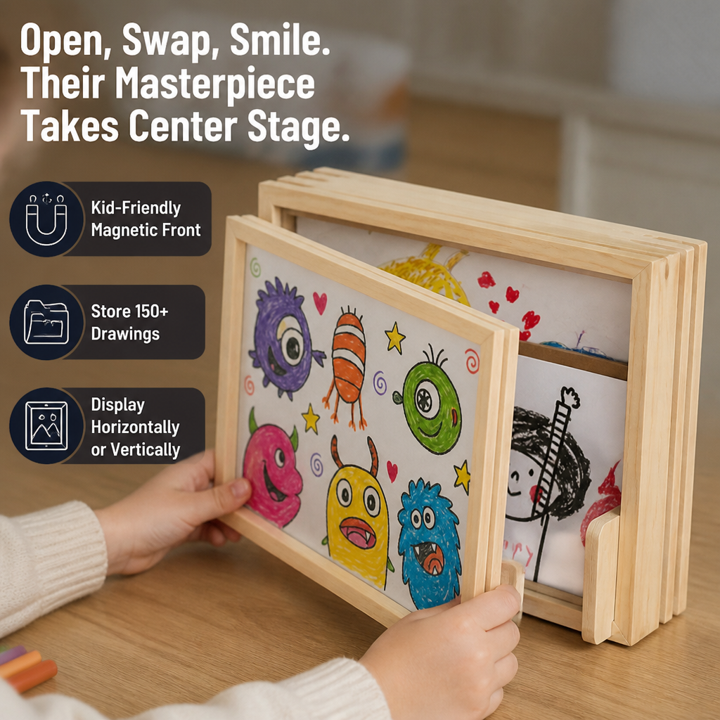 ImagineNest™ — Turn Your Child’s Art into Proud, Daily Triumphs