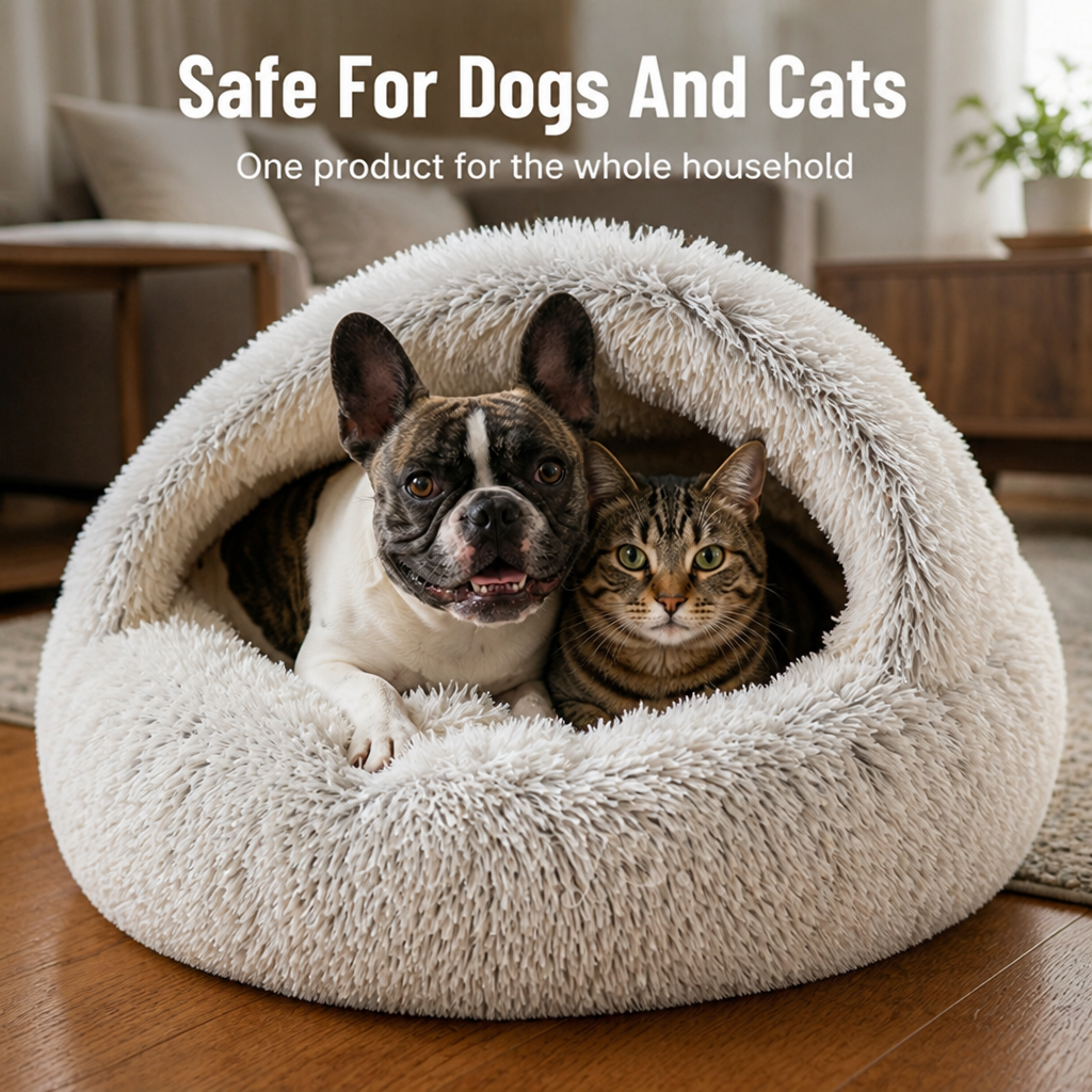 SnuggleNest™ — Wrap Your Pet in Cozy Calm for Blissful, Stress-Free Sleep
