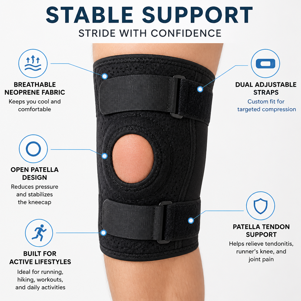 StrideSure™ Knee Stabilizer — Freedom to Move Boldly Without Knee Pain Holding You Back