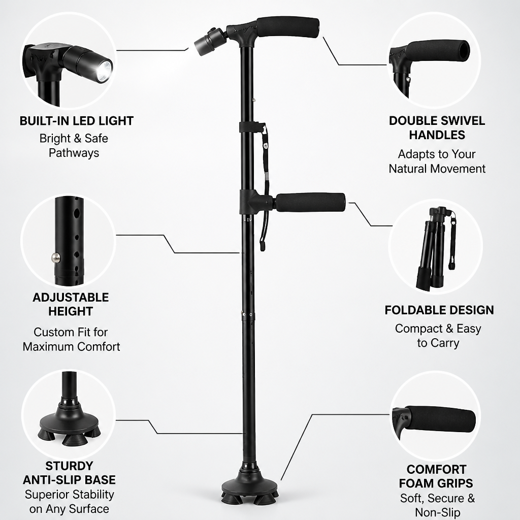 GlideStride™ — Walk Boldly with Confidence, Light, and Effortless Balance
