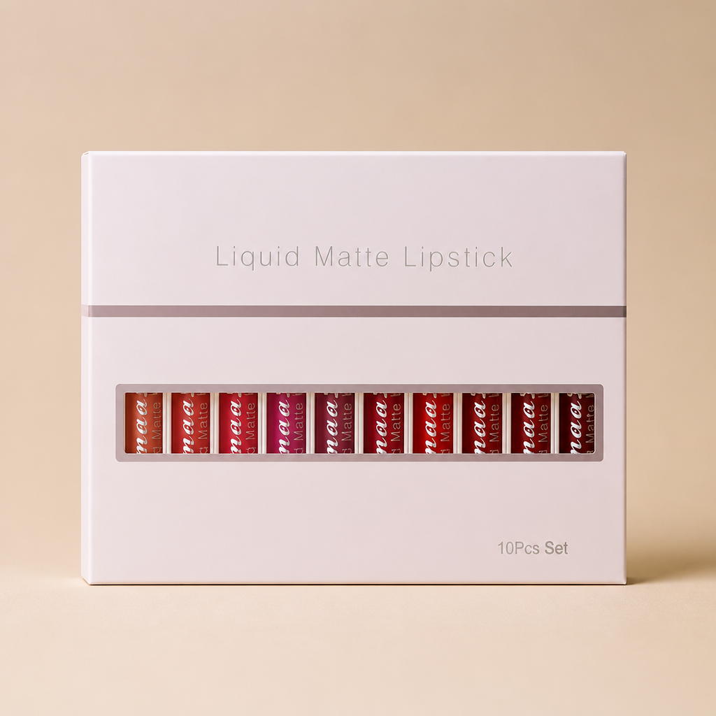 EverFlair™ Liquid Matte Lipstick Set — Unstoppable Color That Keeps Your Lips Soft, Bold, and Flawless All Day