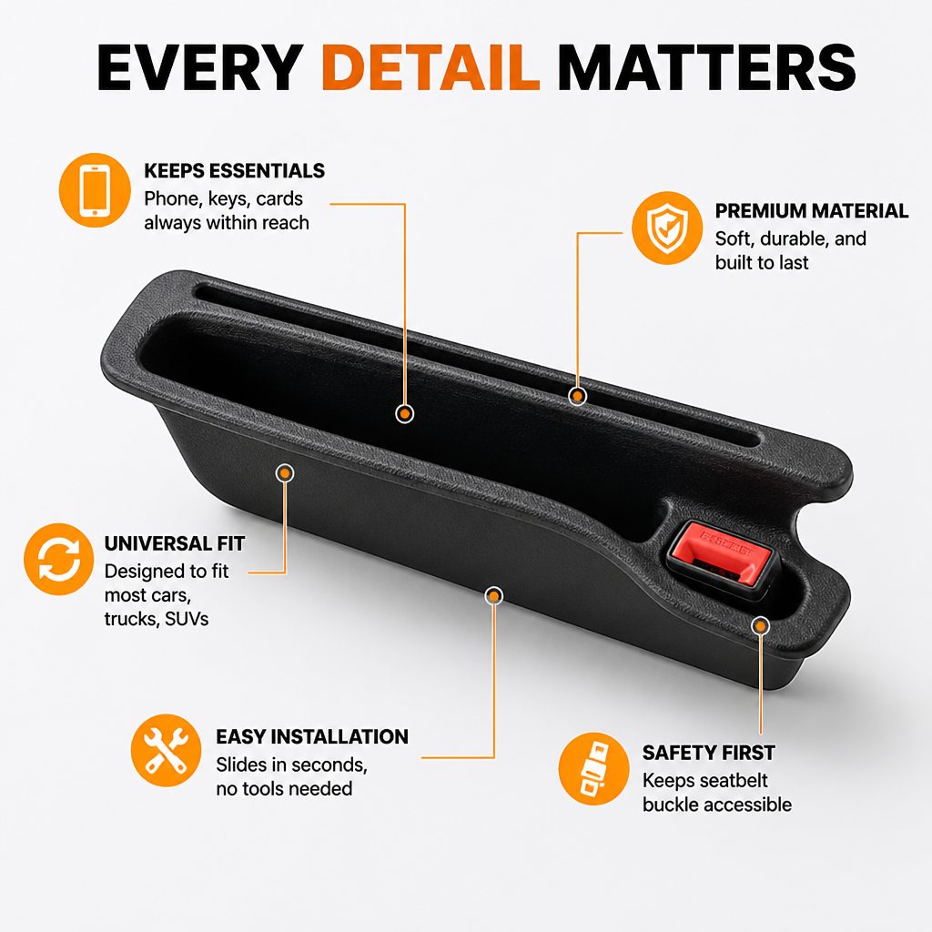 DriveGuard™ — Stop Losing Essentials and Drive with Total Peace of Mind